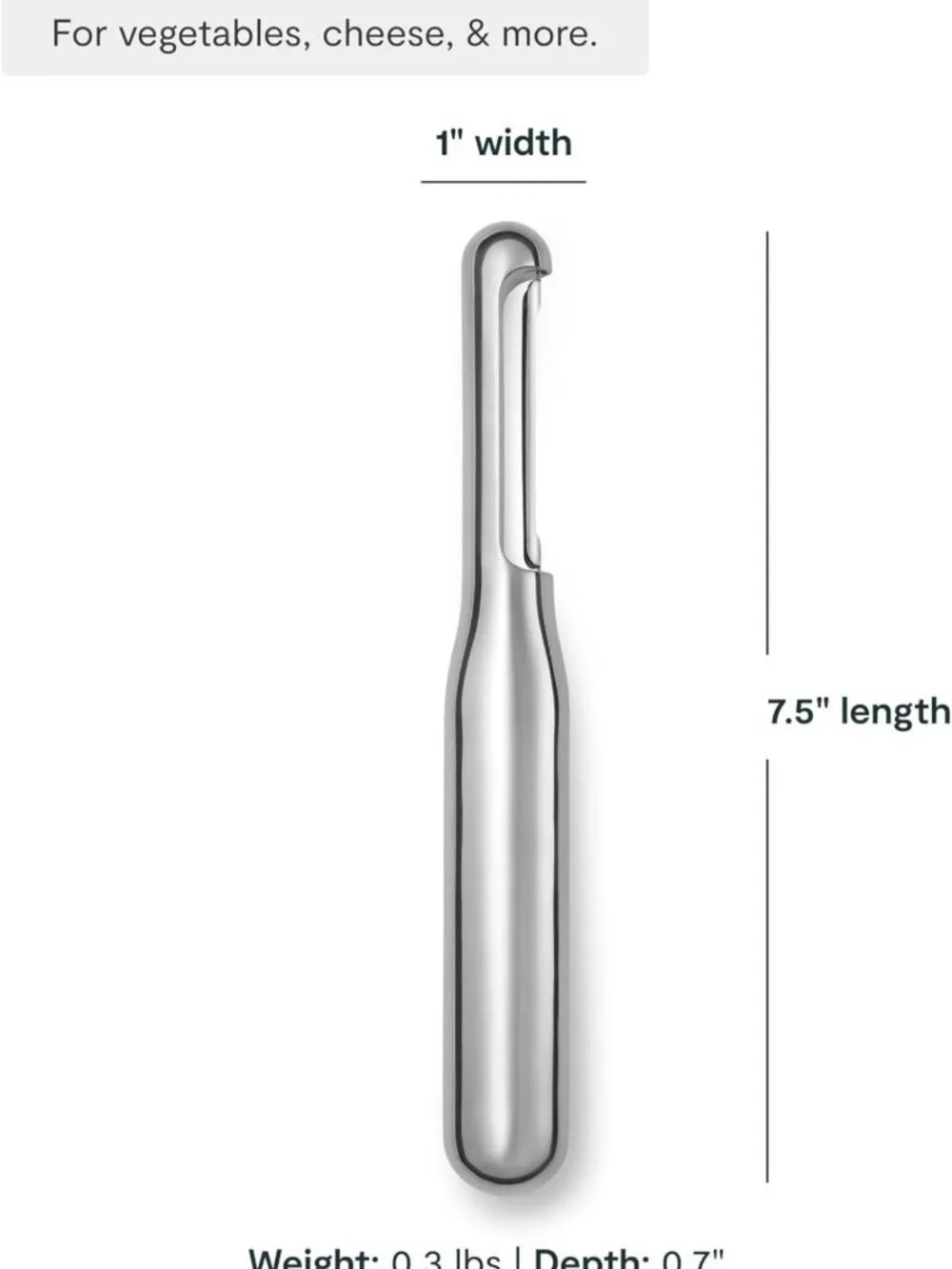Ergonomic Stainless Steel Vegetable Peeler - Easy Grip, Durable & Efficient